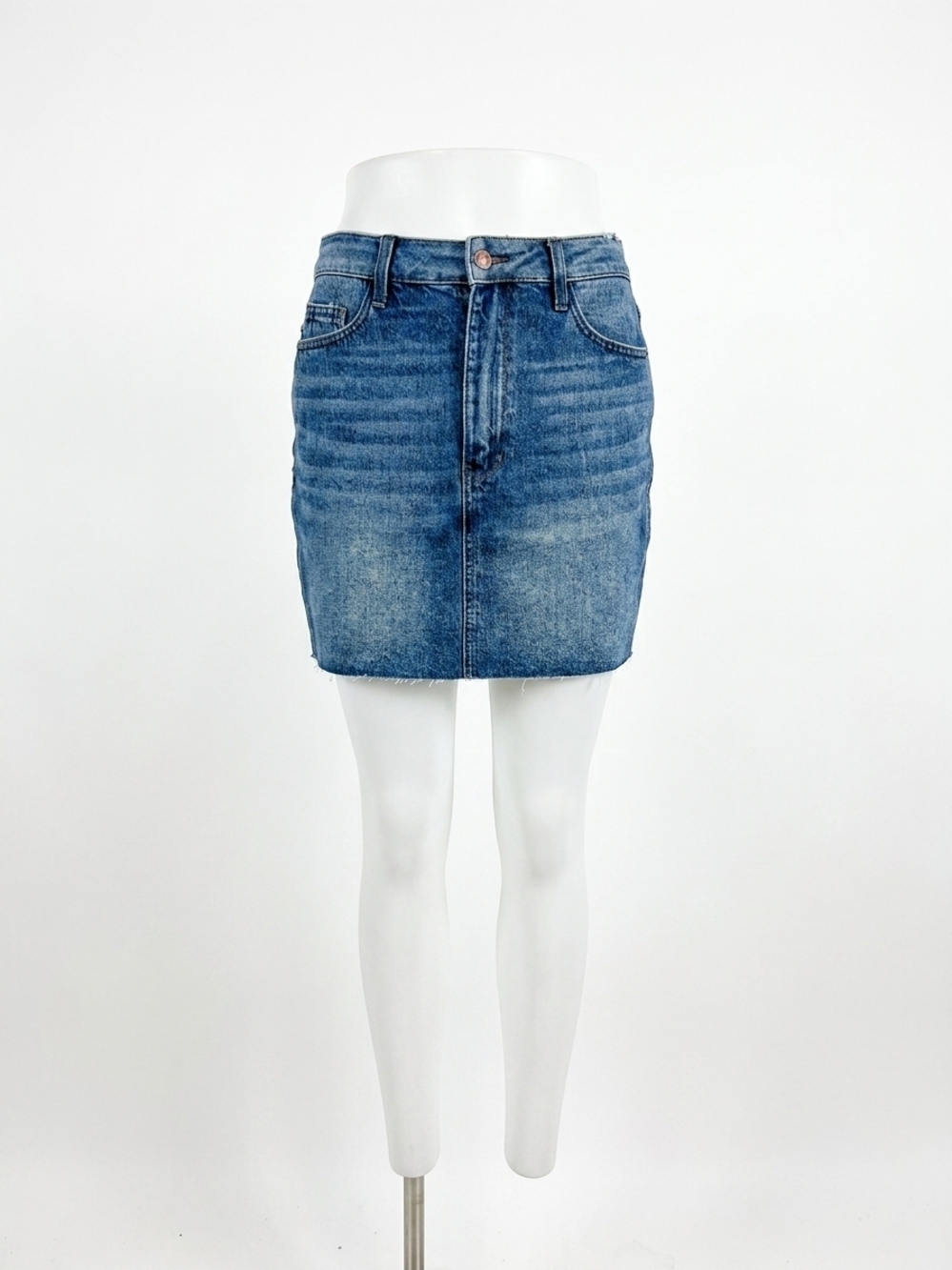 NEW JUDY BLUE rigid magic skirt in dark denim